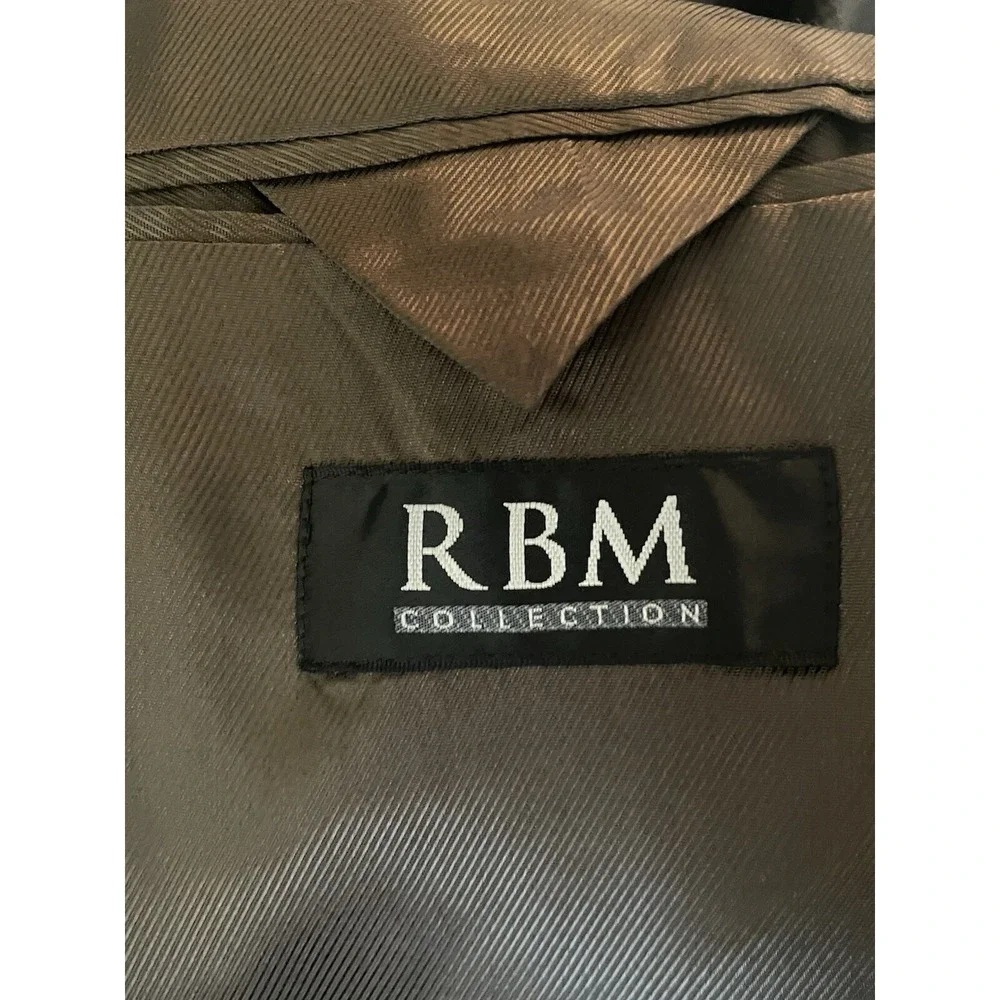 RBM Collection 42L Sport Coat 100% Wool ‎ Brown 2 Button